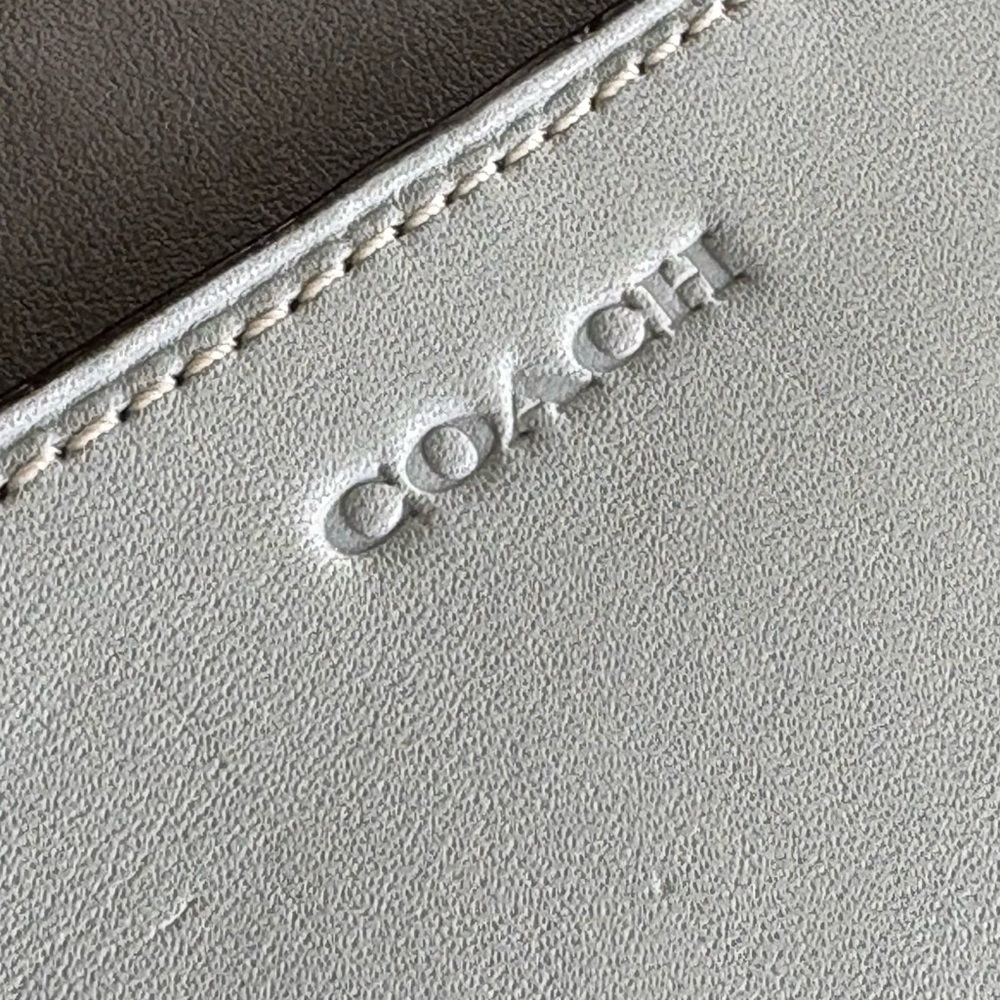 SOLD Coach 1941 Blue Colorblock Clutch Wristlet Glovetanned Gunmetal - Picture 12 of 12